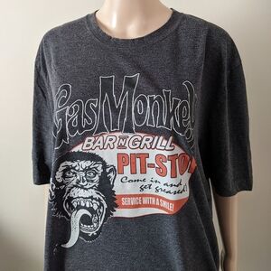 Gas Monkey Bar & Grill black tshirt, men's XL